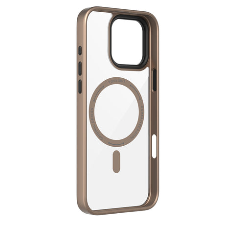 Apple iPhone 16 Pro Max Kılıf M-safe Şarj Özellikli Cam Arka Yüzey TPU Youngkit Gemstone Serisi Kapak