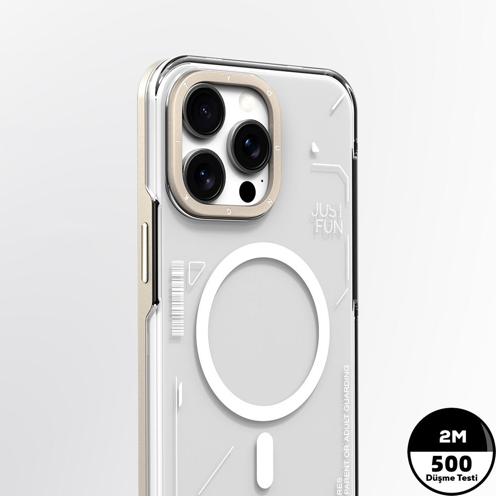 Apple iPhone 16 Pro Max Kılıf M-safe Şarj Özellikli Çıkarılabilir Arka Yüzeyli Youngkit Mecha Kapak