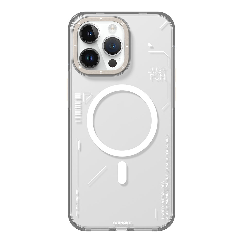 Apple iPhone 16 Pro Max Kılıf M-safe Şarj Özellikli Çıkarılabilir Arka Yüzeyli Youngkit Mecha Kapak