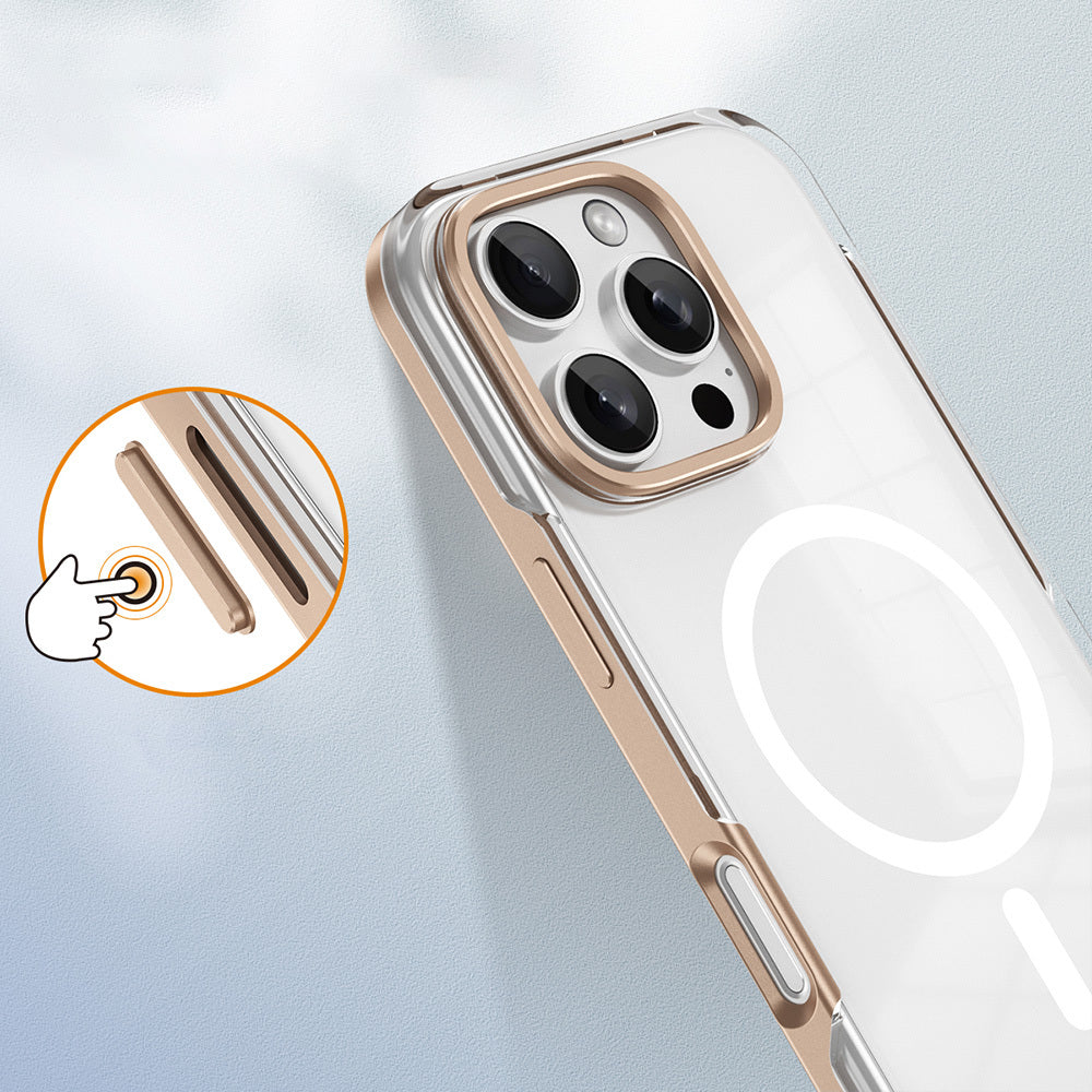 Apple iPhone 16 Pro Max Kılıf M-safe Şarj Özellikli Çıkarılabilir Arka Yüzeyli Zore Polar Kapak
