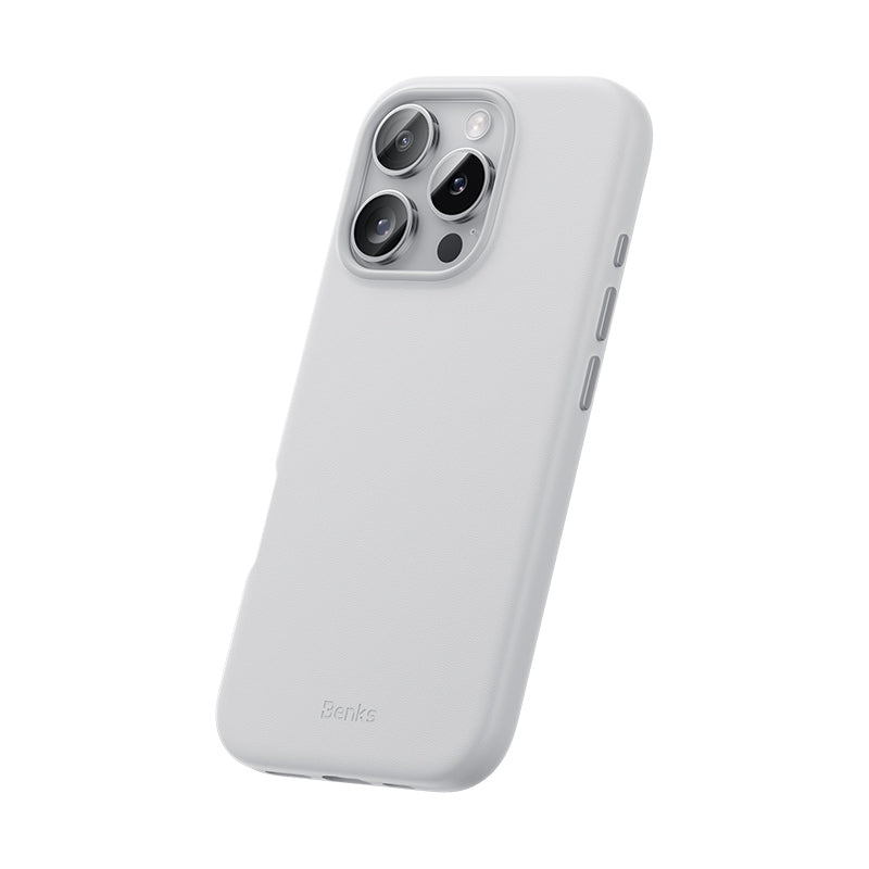Apple iPhone 16 Pro Max Kılıf M-safe Şarj Özellikli Çizilmeye Dayanıklı Benks VitaPro Serisi PU Deri Kapak