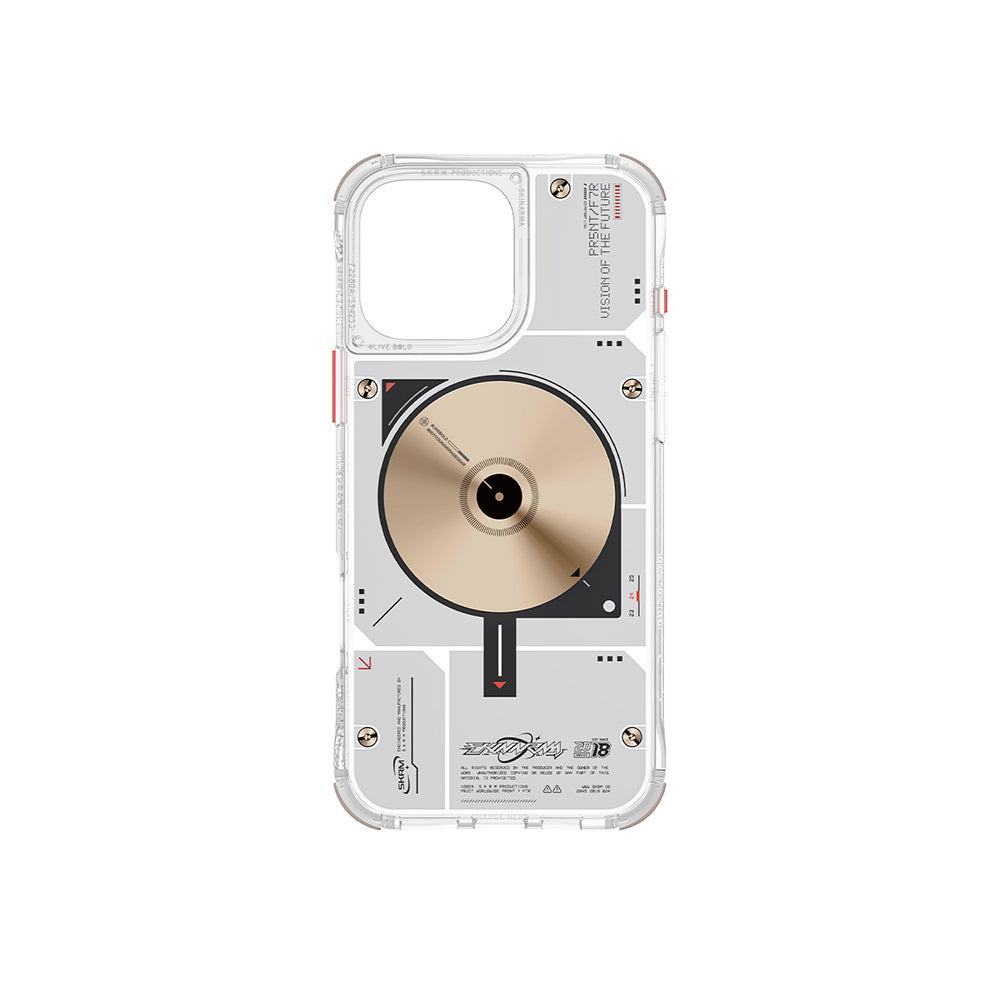 Apple iPhone 16 Pro Max Kılıf M-safe Şarj Özellikli Disk Desenli Airbag Tasarımlı Skinarma Nova Kapak