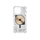 Apple iPhone 16 Pro Max Kılıf M-safe Şarj Özellikli Disk Desenli Airbag Tasarımlı Skinarma Nova Kapak