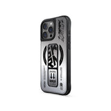 Apple iPhone 16 Pro Max Kılıf M-safe Şarj Özellikli Holografik Tasarımlı Standlı Deri Görünümlü Skinarma Kira Kobai Kapak