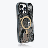 Apple iPhone 16 Pro Max Kılıf M-safe Şarj Özellikli Kamera Denetim Butonlu Youngkit Technology Serisi Kapak