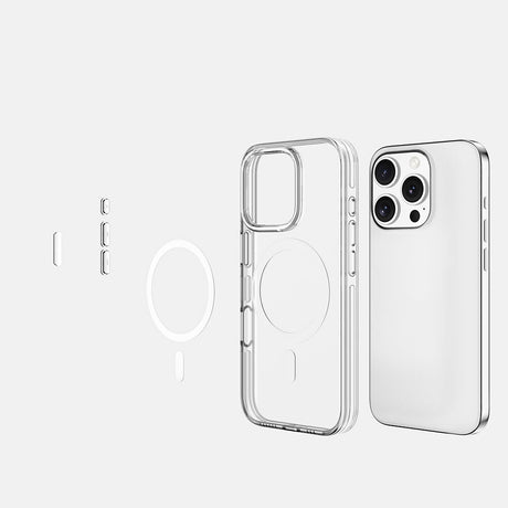 Apple iPhone 16 Pro Max Kılıf M-safe Şarj Özellikli Kamera Korumalı Zore Kripto Kapak