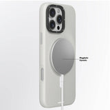 Apple iPhone 16 Pro Max Kılıf M-safe Şarj Özellikli Kamera Standlı Youngkit Bitty Cream Kapak