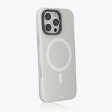 Apple iPhone 16 Pro Max Kılıf M-safe Şarj Özellikli Kamera Standlı Youngkit Bitty Cream Kapak