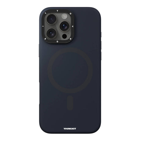 Apple iPhone 16 Pro Max Kılıf M-safe Şarj Özellikli Kamera Standlı Youngkit Bitty Cream Kapak