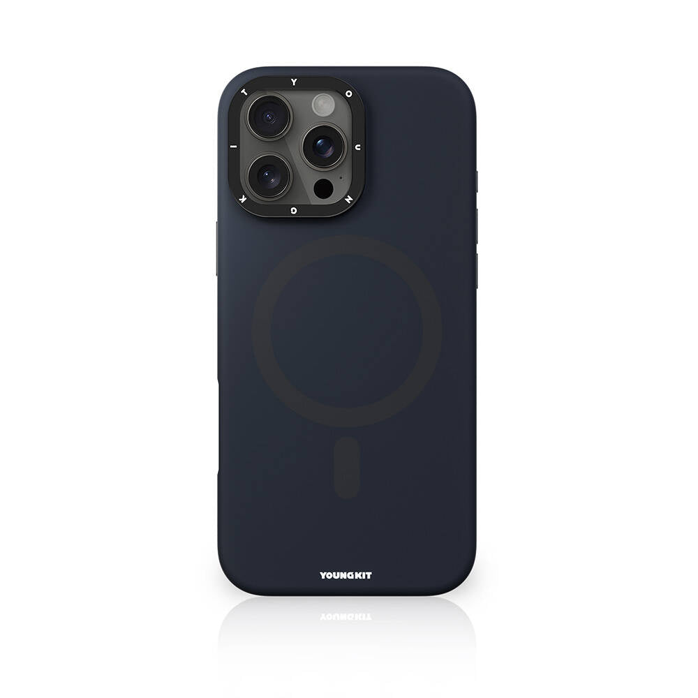 Apple iPhone 16 Pro Max Kılıf M-safe Şarj Özellikli Kamera Standlı Youngkit Bitty Cream Kapak