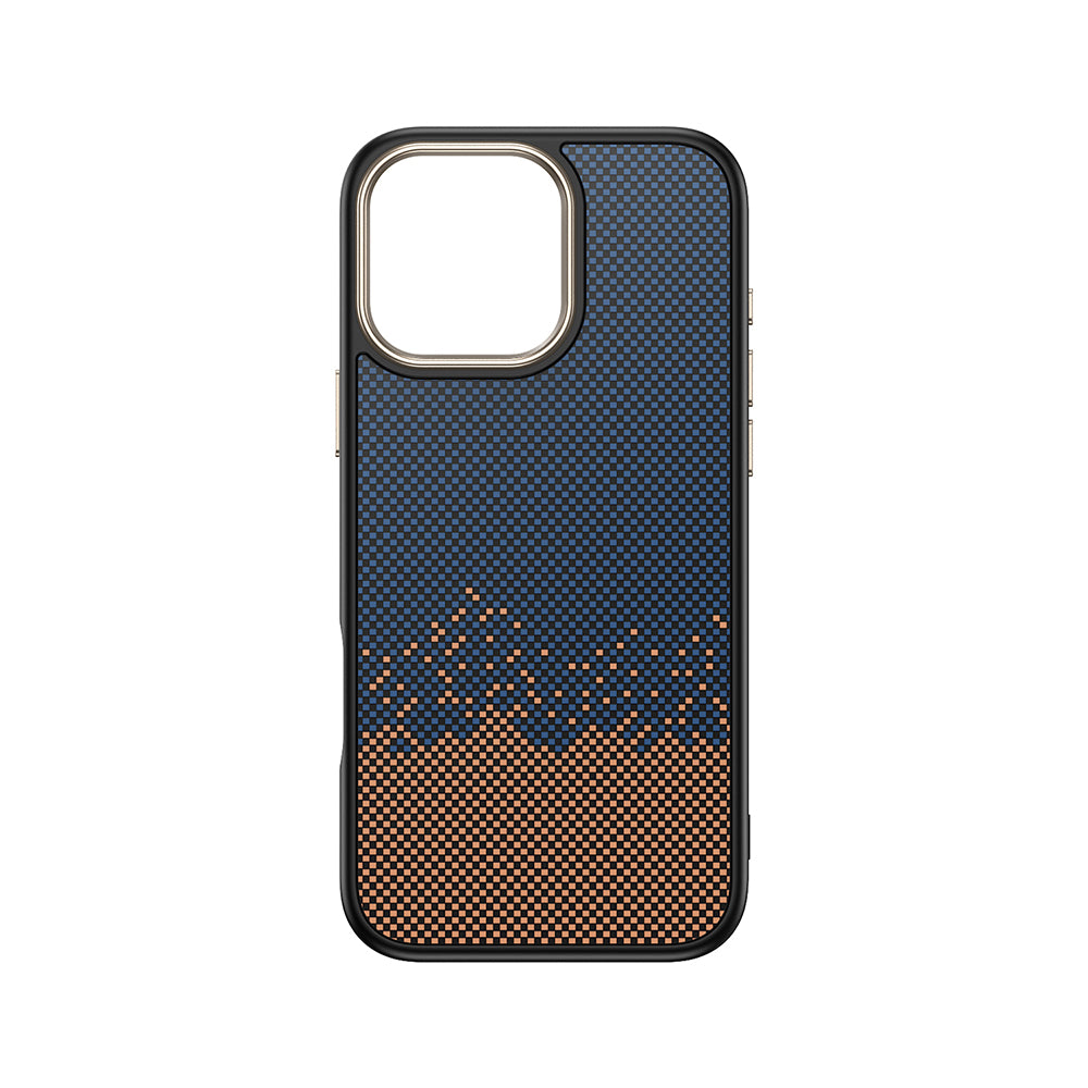 Apple iPhone 16 Pro Max Kılıf M-safe Şarj Özellikli Karbon Fiber Görünümlü Zore Antina Kapak
