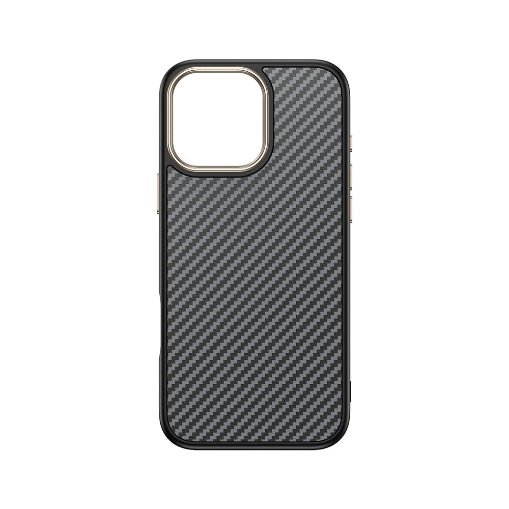 Apple iPhone 16 Pro Max Kılıf M-safe Şarj Özellikli Karbon Fiber Görünümlü Zore Antina Kapak