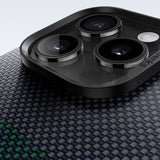 Apple iPhone 16 Pro Max Kılıf M-safe Şarj Özellikli Karbon Fiber Tasarımlı Benks Aurora ArmorAir Kevlar Kapak