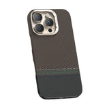 Apple iPhone 16 Pro Max Kılıf M-safe Şarj Özellikli Karbon Fiber Tasarımlı Benks Prestige ArmorAir Kevlar Kapak
