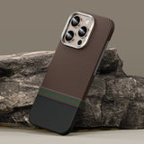 Apple iPhone 16 Pro Max Kılıf M-safe Şarj Özellikli Karbon Fiber Tasarımlı Benks Prestige ArmorAir Kevlar Kapak