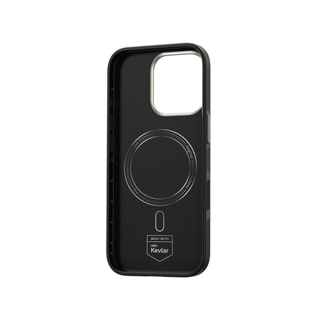 Apple iPhone 16 Pro Max Kılıf M-safe Şarj Özellikli Karbon Fiber Tasarımlı Benks Prestige ArmorPro Kevlar Kapak
