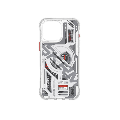 Apple iPhone 16 Pro Max Kılıf M-safe Şarj Özellikli Katmanlı Makine Temalı SkinArma Ekho Kapak