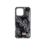 Apple iPhone 16 Pro Max Kılıf M-safe Şarj Özellikli Katmanlı Makine Temalı SkinArma Ekho Kapak