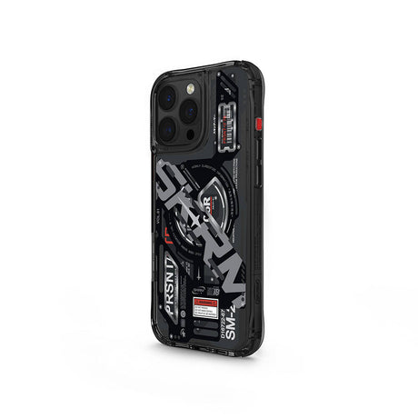 Apple iPhone 16 Pro Max Kılıf M-safe Şarj Özellikli Katmanlı Makine Temalı SkinArma Ekho Kapak