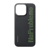 Apple iPhone 16 Pro Max Kılıf M-safe Şarj Özellikli Lumintex Teknolojili Fosforlu Aramid Fiber Pitaka Tactile Woven Aries Serisi NoProblemo Kapak