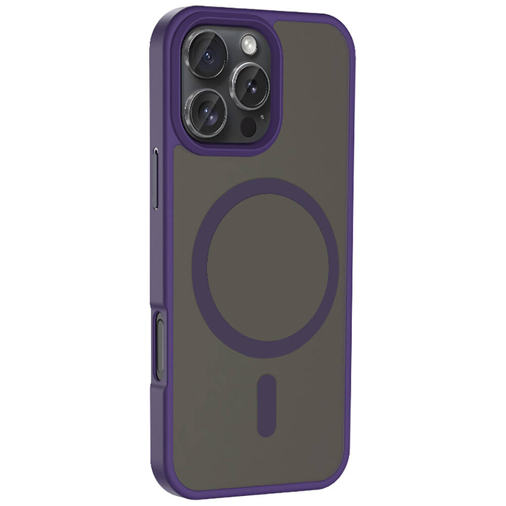 Apple iPhone 16 Pro Max Kılıf M-safe Şarj Özellikli Mat Arka Yüzey Zore Sio Kapak
