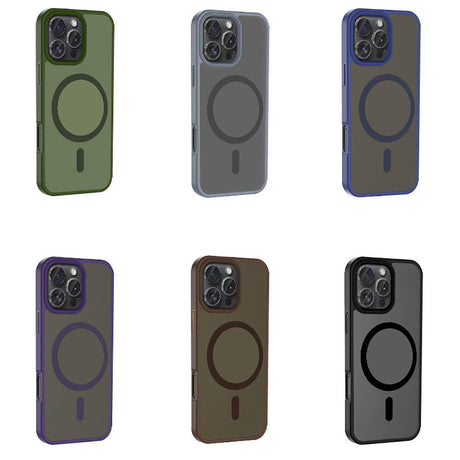 Apple iPhone 16 Pro Max Kılıf M-safe Şarj Özellikli Mat Arka Yüzey Zore Sio Kapak