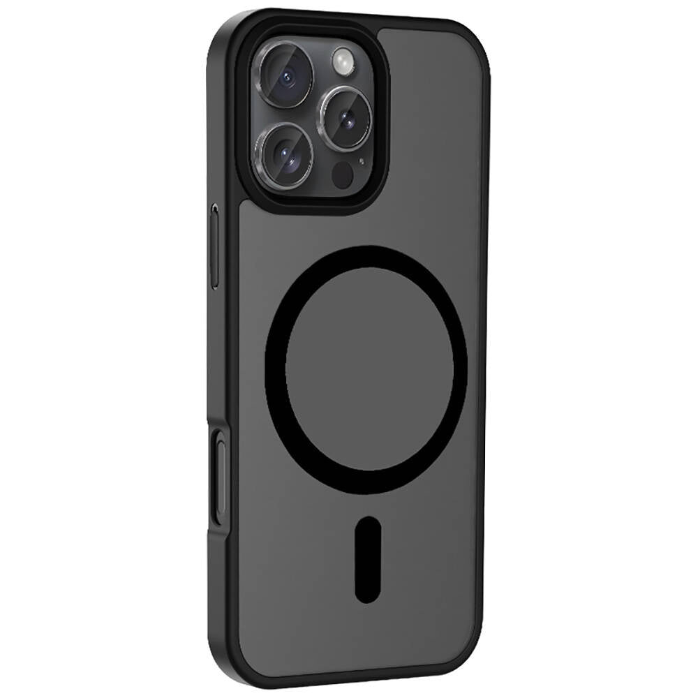 Apple iPhone 16 Pro Max Kılıf M-safe Şarj Özellikli Mat Arka Yüzey Zore Sio Kapak