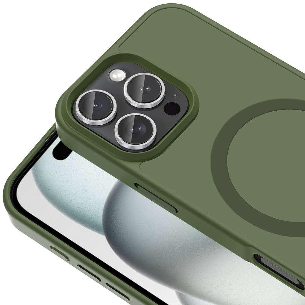 Apple iPhone 16 Pro Max Kılıf M-safe Şarj Özellikli Mat Arka Yüzey Zore Sio Kapak