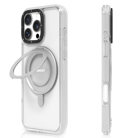 Apple iPhone 16 Pro Max Kılıf M-safe Şarj Özellikli Parmak Ring Standlı Youngkit Pivot Serisi Kapak