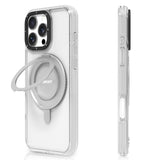 Apple iPhone 16 Pro Max Kılıf M-safe Şarj Özellikli Parmak Ring Standlı Youngkit Pivot Serisi Kapak