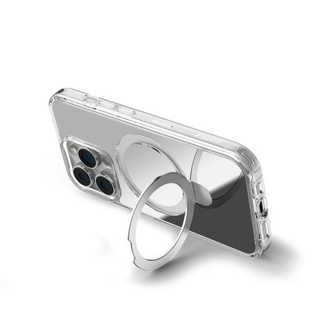 Apple iPhone 16 Pro Max Kılıf M-safe Şarj Özellikli Raptic Air Stand Serisi Aynalı Arka Yüzey Standlı Kapak