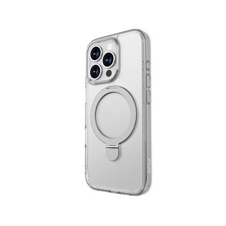 Apple iPhone 16 Pro Max Kılıf M-safe Şarj Özellikli Raptic Air Stand Serisi Buzlu Transparan Tasarımlı Standlı Kapak