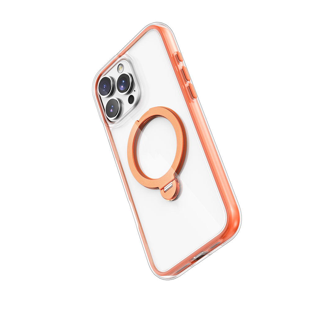 Apple iPhone 16 Pro Max Kılıf M-safe Şarj Özellikli Raptic AirJoy Serisi 360 Derece Dönebilen Standlı Kapak