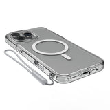 Apple iPhone 16 Pro Max Kılıf M-safe Şarj Özellikli Raptic Crystal M-safe Serisi Şeffaf Kapak
