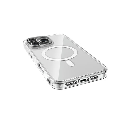 Apple iPhone 16 Pro Max Kılıf M-safe Şarj Özellikli Raptic Crystal M-safe Serisi Şeffaf Kapak