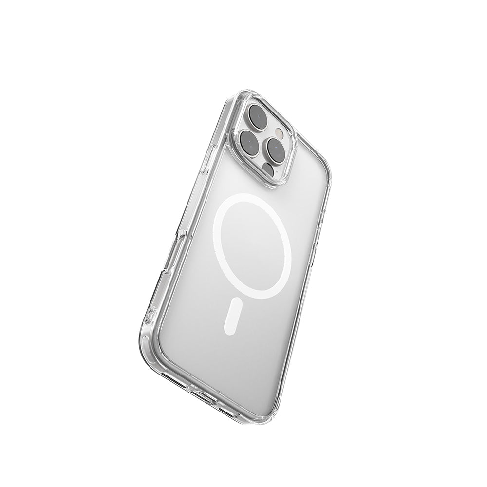Apple iPhone 16 Pro Max Kılıf M-safe Şarj Özellikli Raptic Crystal M-safe Serisi Şeffaf Kapak