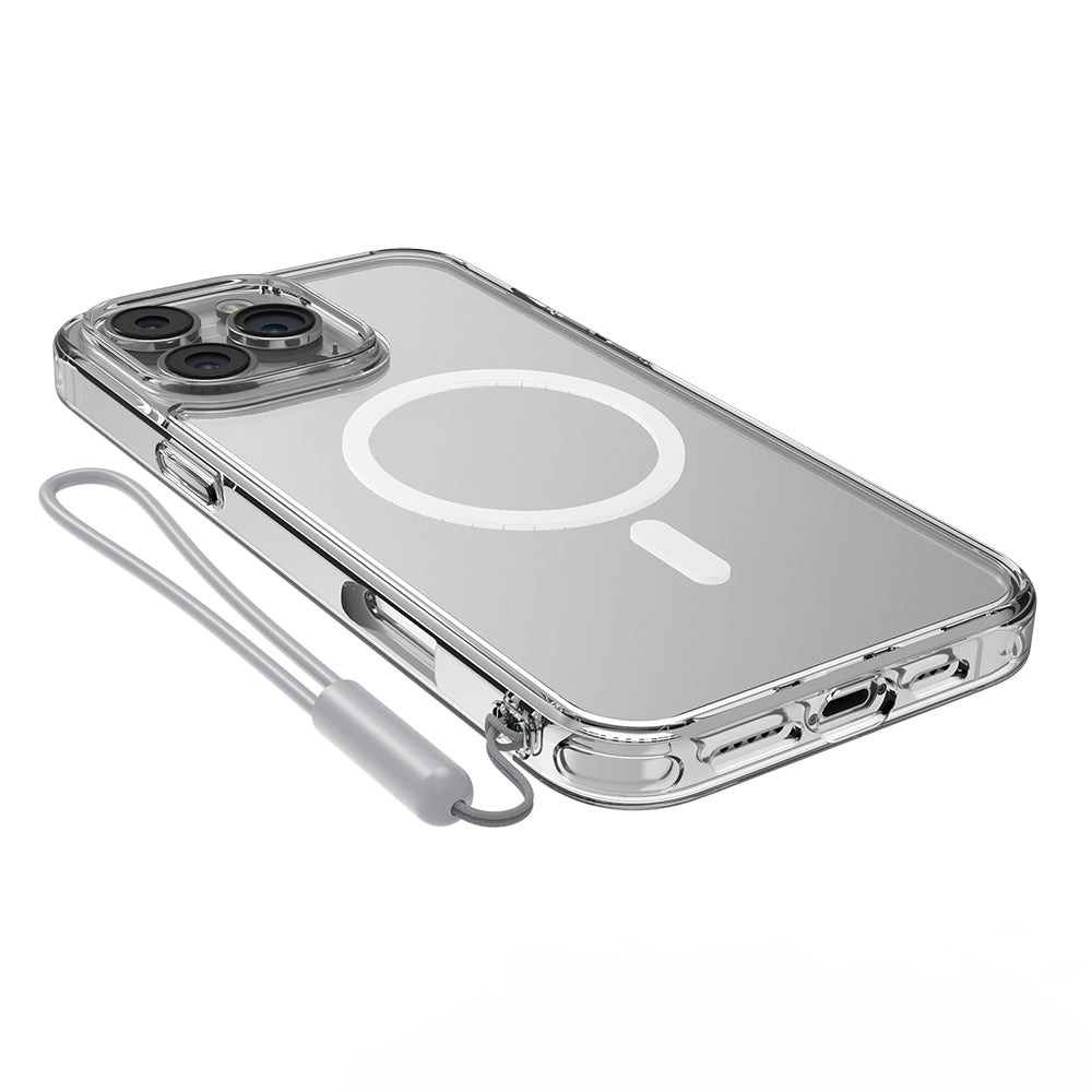 Apple iPhone 16 Pro Max Kılıf M-safe Şarj Özellikli Raptic Crystal M-safe Serisi Şeffaf Kapak