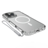 Apple iPhone 16 Pro Max Kılıf M-safe Şarj Özellikli Raptic Crystal M-safe Serisi Şeffaf Kapak