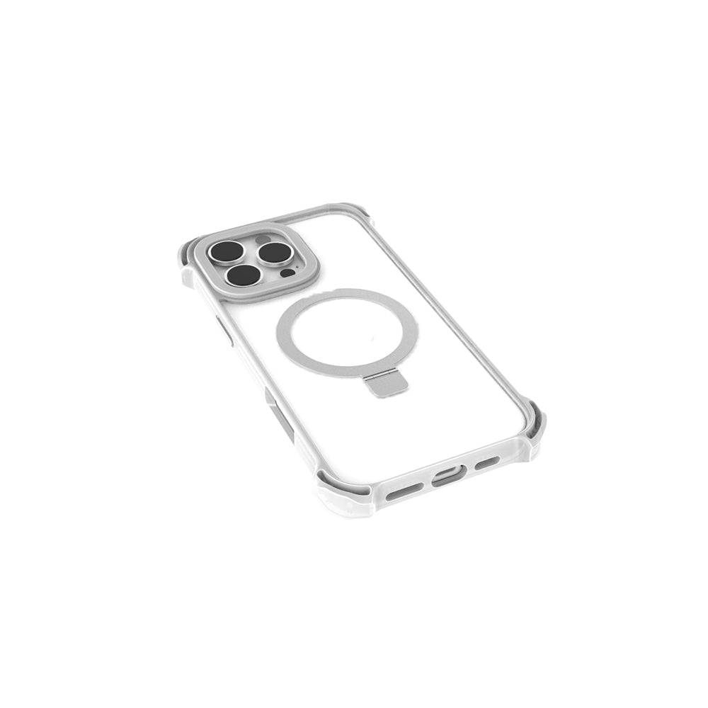 Apple iPhone 16 Pro Max Kılıf M-safe Şarj Özellikli Raptic Dual Serisi Şeffaf Standlı Kapak
