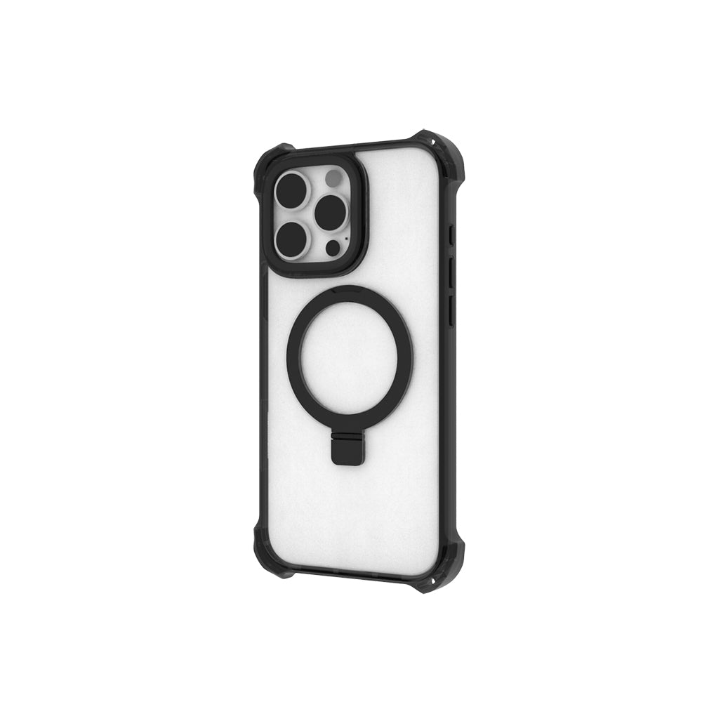 Apple iPhone 16 Pro Max Kılıf M-safe Şarj Özellikli Raptic Dual Serisi Şeffaf Standlı Kapak