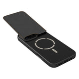 Apple iPhone 16 Pro Max Kılıf M-safe Şarj Özellikli Raptic Slim Wallet Serisi Deri Görünümlü Kartlıklı Standlı Kapak