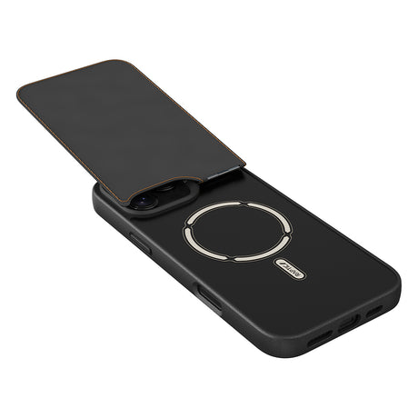 Apple iPhone 16 Pro Max Kılıf M-safe Şarj Özellikli Raptic Slim Wallet Serisi Deri Görünümlü Kartlıklı Standlı Kapak