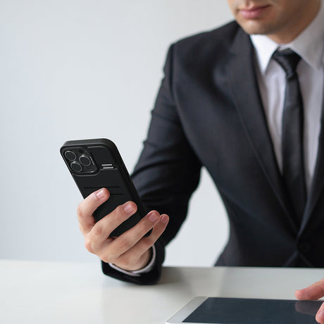 Apple iPhone 16 Pro Max Kılıf M-safe Şarj Özellikli Raptic Slim Wallet Serisi Deri Görünümlü Kartlıklı Standlı Kapak