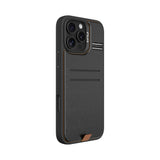 Apple iPhone 16 Pro Max Kılıf M-safe Şarj Özellikli Raptic Slim Wallet Serisi Deri Görünümlü Kartlıklı Standlı Kapak