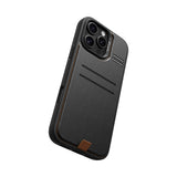 Apple iPhone 16 Pro Max Kılıf M-safe Şarj Özellikli Raptic Slim Wallet Serisi Deri Görünümlü Kartlıklı Standlı Kapak