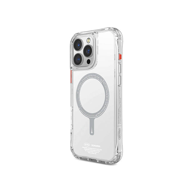 Apple iPhone 16 Pro Max Kılıf M-safe Şarj Özellikli Şeffaf Airbag Tasarımlı Skinarma Saido Kapak