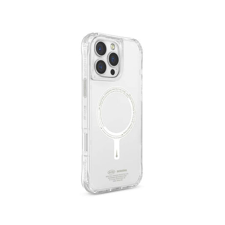 Apple iPhone 16 Pro Max Kılıf M-safe Şarj Özellikli Şeffaf Airbag Tasarımlı Skinarma Saido Nightglow Kapak