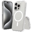 Apple iPhone 16 Pro Max Kılıf M-safe Şarj Özellikli Şeffaf Sert PC Zore Embos Kapak
