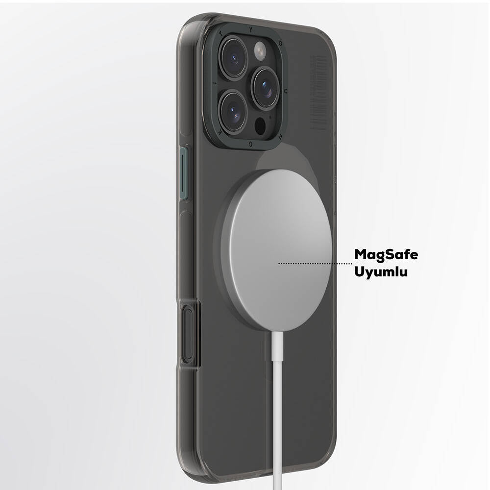 Apple iPhone 16 Pro Max Kılıf M-safe Şarj Özellikli Şeffaf Youngkit Crystal Shield Serisi Kapak