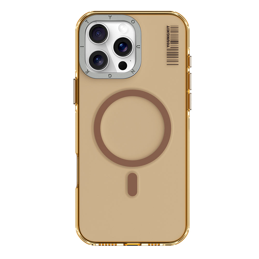 Apple iPhone 16 Pro Max Kılıf M-safe Şarj Özellikli Şeffaf Youngkit Crystal Shield Serisi Kapak